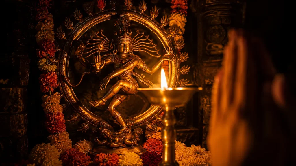 Devotional dance of Nataraja in temple