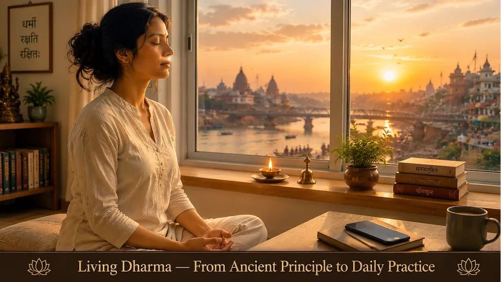 Living dharma from Ancient Principle to daily practice