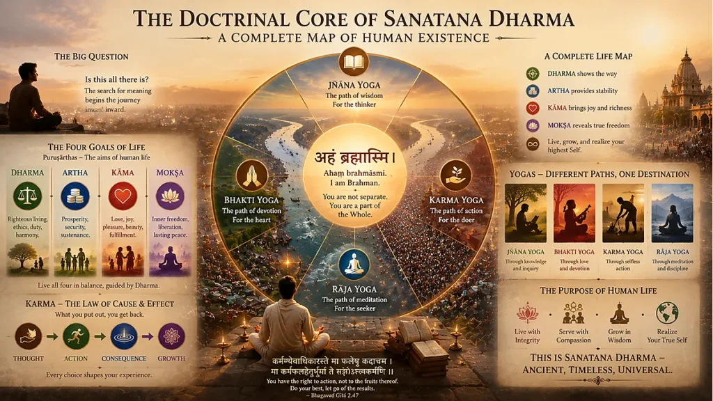 The Doctrinal Core of Sanatana Dharma — A Complete Map of Human Existence