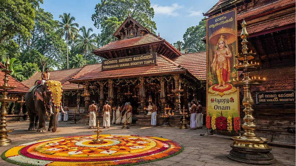 Thrikkakara Vamana Moorthy Temple in Kerala associated with Mahabali and the Onam festival