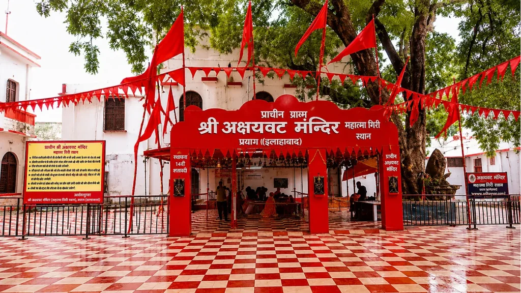 Akshayavat sacred banyan tree near Patalpuri Temple in Allahabad Fort