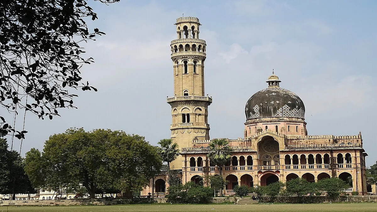 Historic Muir Central College building of Allahabad University in Prayagraj