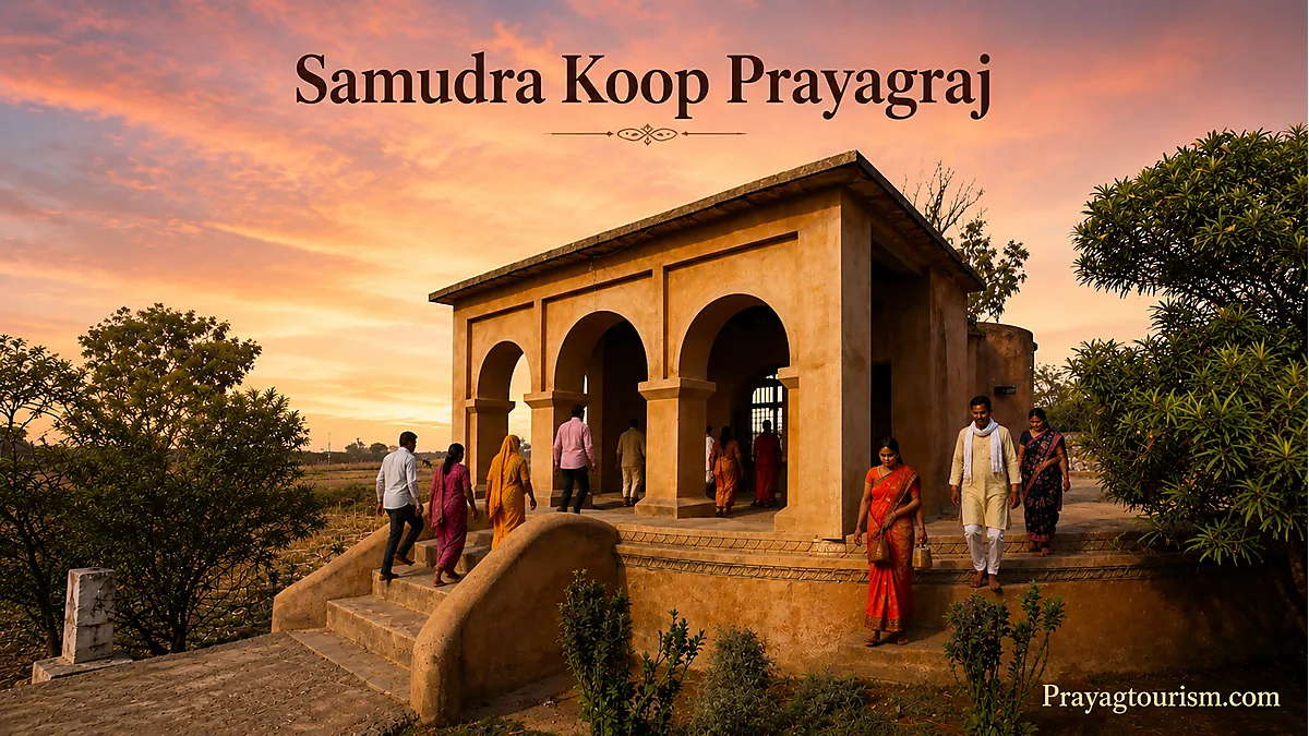 sacred wells of Prayag Historic Samudra Koop sacred well in Jhusi Prayagraj